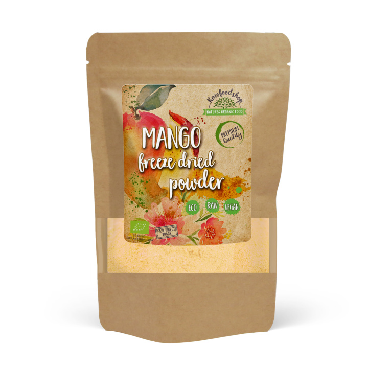 Mangojauhe Pakastekuivattu LUOMU 100g ryhmässä Raaka-aineet / Hedelmät & Marjat / Mango @ Rawfoodshop Scandinavia AB (PULFMAN)