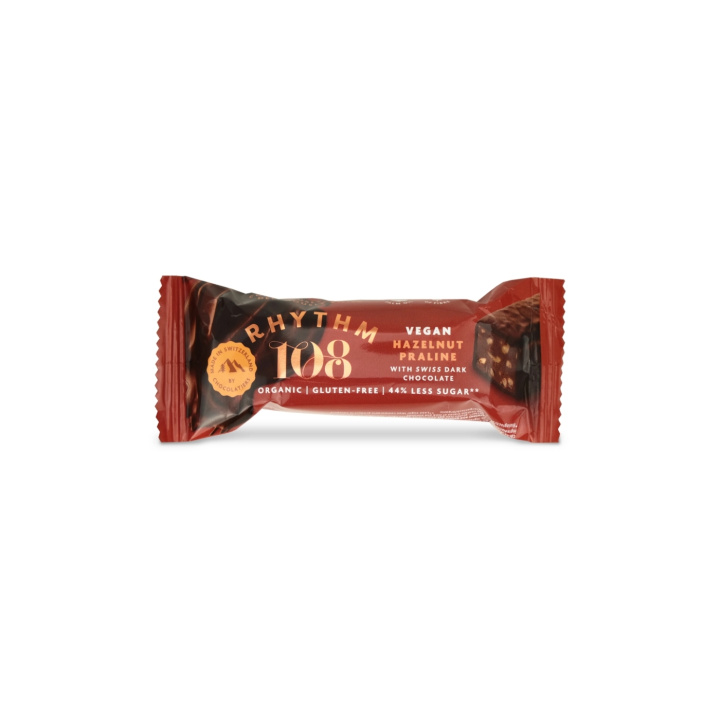 Tumma Suklaa Hasselpähkinä Praliini Patukka LUOMU 33g ryhmässä Raaka-aineet / Karkkia & Suklaata / Suklaapatukat @ Rawfoodshop Scandinavia AB (R108CCPQ01EU)