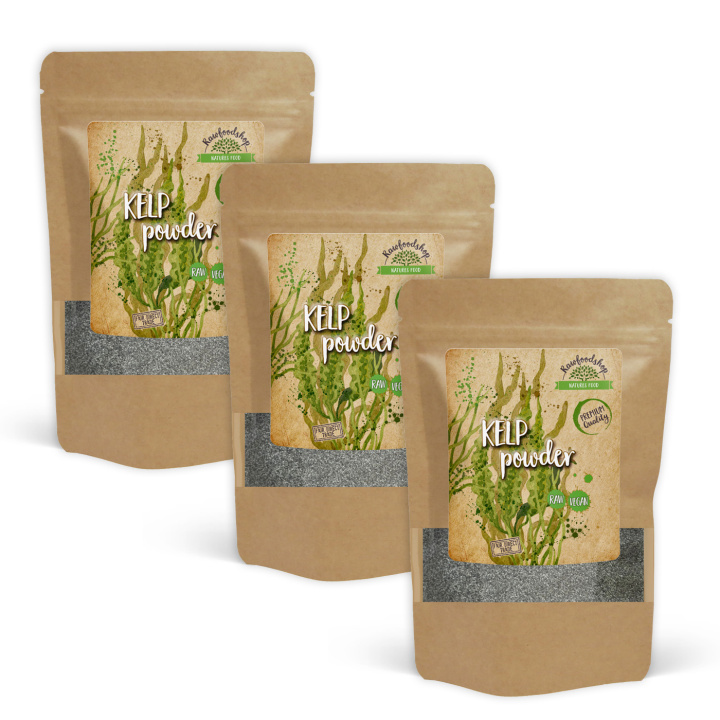 Kelp Jauhe Villinä 125g x 3 pakettia ryhmässä Raaka-aineet / Terveysruoka / Levät & Merilevät @ Rawfoodshop Scandinavia AB (RALG100217E-SET3)