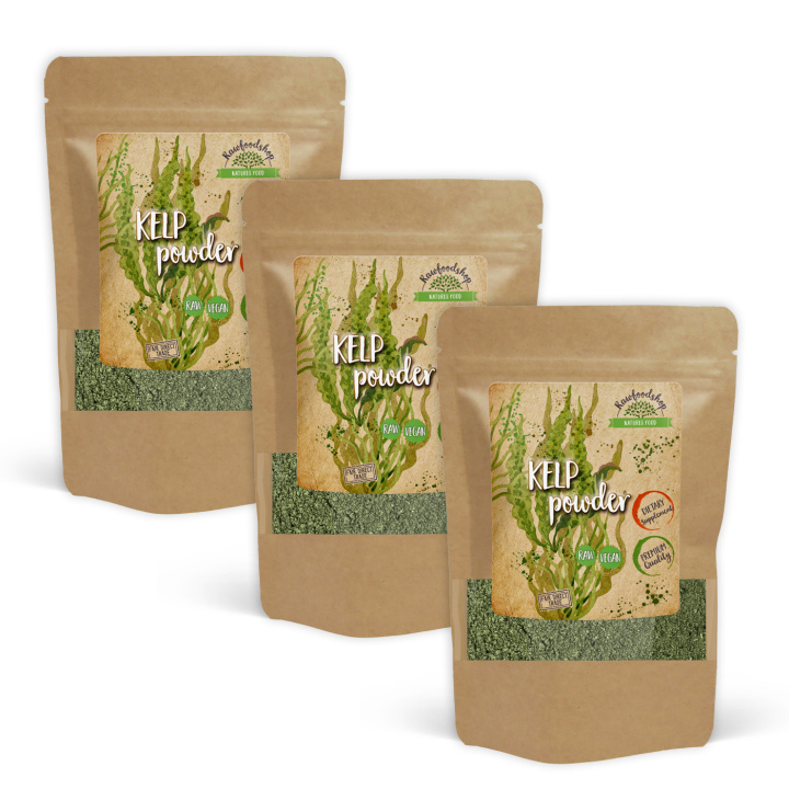 Kelp Jauhe 125g x 3 pakettia ryhmässä Ravintolisät / Yrtit ja Kasvit / Levävalmisteet @ Rawfoodshop Scandinavia AB (RALG100217E-SET3)