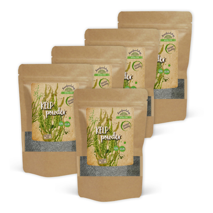 Kelp Jauhe Villinä 125g x 5 pakettia ryhmässä Raaka-aineet / Terveysruoka / Levät & Merilevät @ Rawfoodshop Scandinavia AB (RALG100217E-SET5)