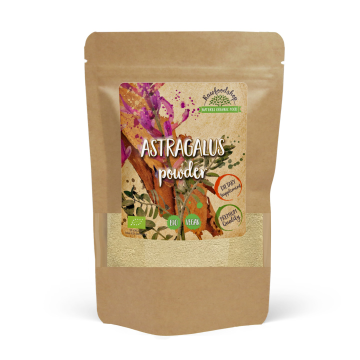 Astragalus Jauhe LUOMU 125g ryhmässä Ravintolisät / Yrtit ja Kasvit @ Rawfoodshop Scandinavia AB (RAW00200)