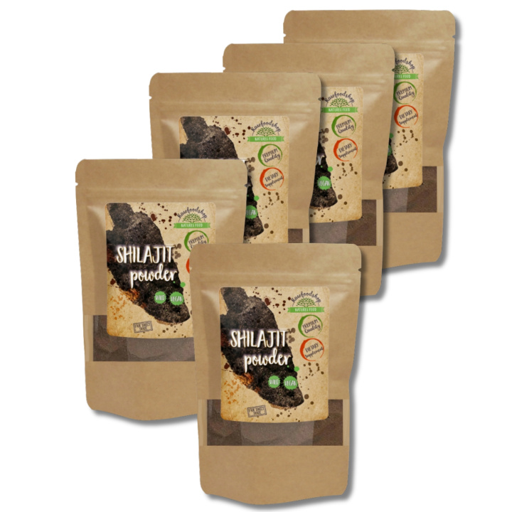 Shilajit-jauhe 250 g x 5 pakettia ryhmässä Ravintolisät / Yrtit ja Kasvit / Yrtit @ Rawfoodshop Scandinavia AB (RAW00210250-SET5)