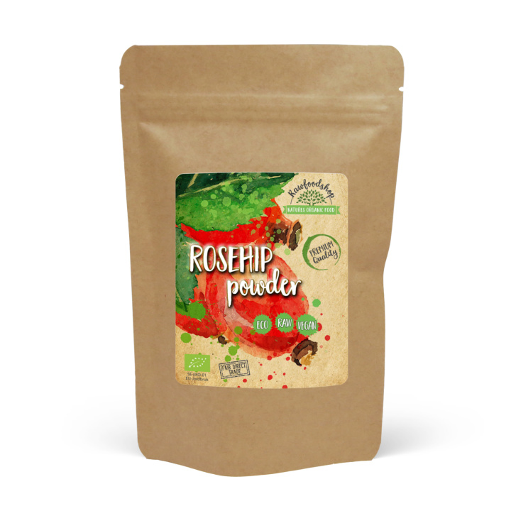 Ruusunmarjajauhe LUOMU 100g ryhmässä Raaka-aineet / Hedelmät & Marjat / Ruusunmarja @ Rawfoodshop Scandinavia AB (RAW00217)