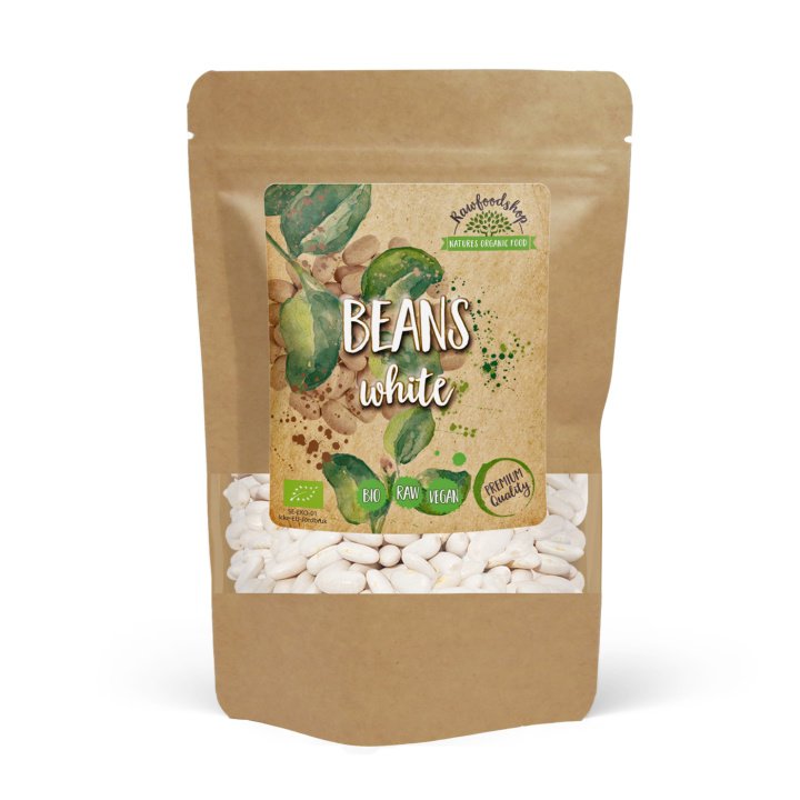 Pavut Valkoiset Keskikokoiset LUOMU 1kg ryhmässä Raaka-aineet / Ruokakomero / Palkokasvit / Pavut @ Rawfoodshop Scandinavia AB (RAW002611)