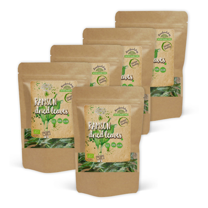 Karhunlaukka LUOMU 50g x 5 pakettia ryhmässä Raaka-aineet / Ruokakomero / Mausteet & Suola @ Rawfoodshop Scandinavia AB (RAW027-SET5)