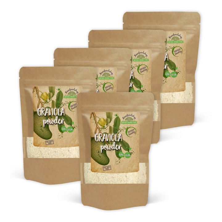Graviola-jauhe 125g x 5 pakettia ryhmässä Raaka-aineet / Hedelmät & Marjat / Hedelmäjauhe @ Rawfoodshop Scandinavia AB (RAW053-SET5)