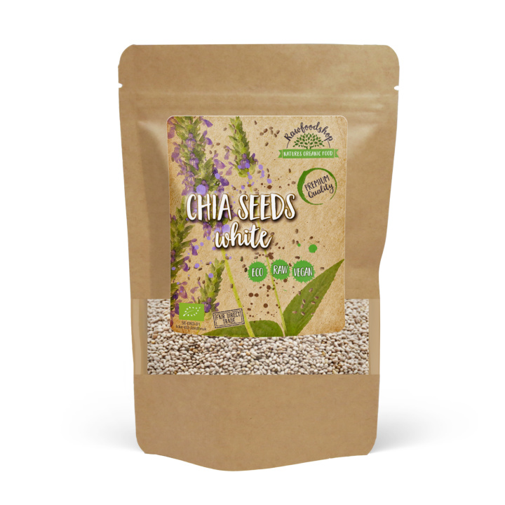 Chiansiemenet Valkoiset LUOMU 500g ryhmässä Raaka-aineet / Terveysruoka / Siemenet @ Rawfoodshop Scandinavia AB (RAW7098079)