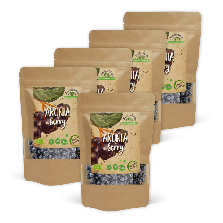 Aronianmarjat LUOMU 100g x 5 pakettia ryhmässä Raaka-aineet / Hedelmät & Marjat @ Rawfoodshop Scandinavia AB (RAW9456-SET5)