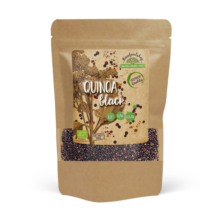 Quinoa Musta LUOMU 500g ryhmässä Raaka-aineet / Terveysruoka / Siemenet @ Rawfoodshop Scandinavia AB (RAW9865)
