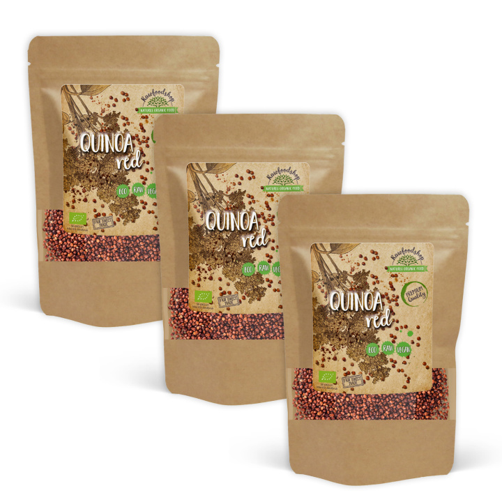 Kvinoa Punainen LUOMU 500g x 3 pakettia ryhmässä Raaka-aineet / Terveysruoka / Siemenet @ Rawfoodshop Scandinavia AB (RAW9878798-SET3)