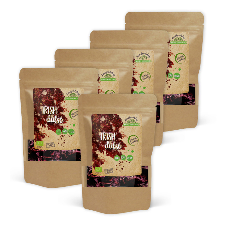 Dulse-levä LUOMU 250g x 5 pakettia ryhmässä Raaka-aineet / Terveysruoka / Levät & Merilevät @ Rawfoodshop Scandinavia AB (RAWALG003250-SET5)