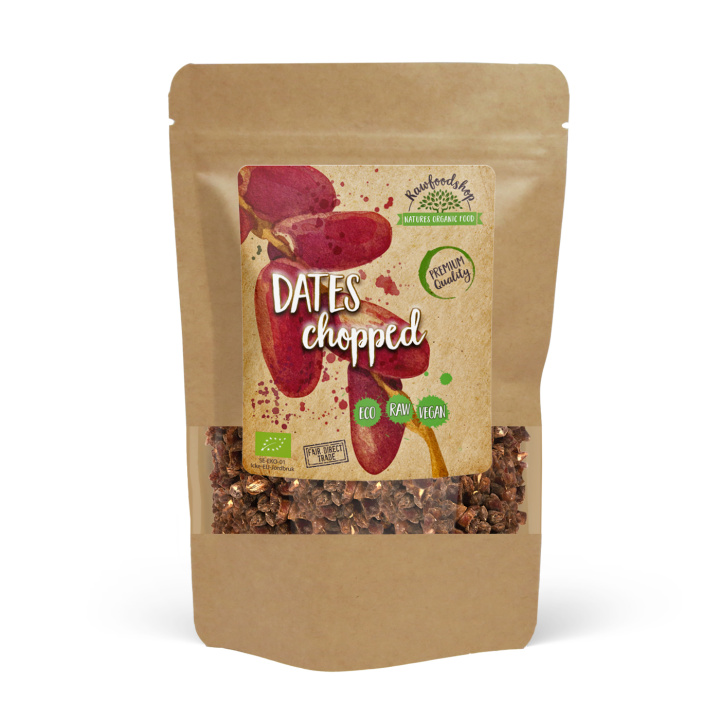 Pilkotut taatelit LUOMU 500g ryhmässä Raaka-aineet / Hedelmät & Marjat / Taatelit @ Rawfoodshop Scandinavia AB (RAWDAD500)