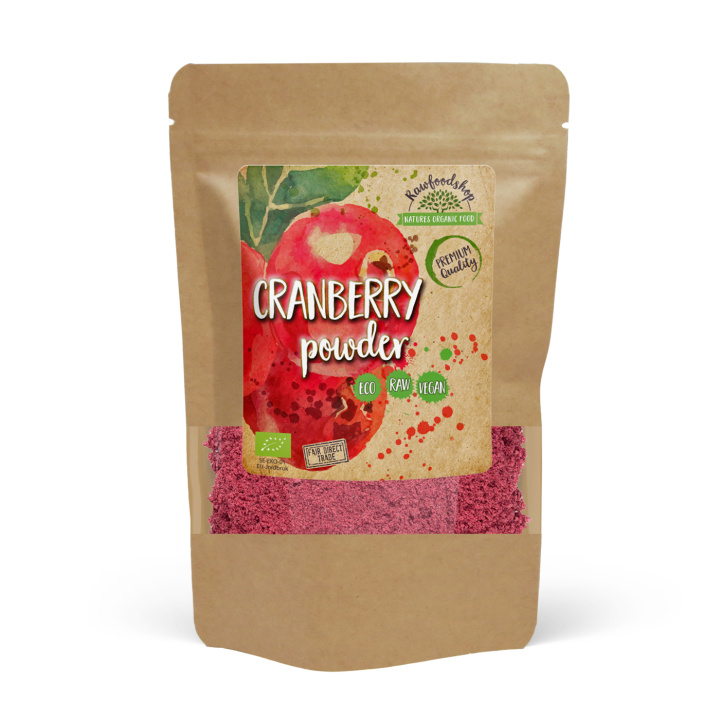 Karpalojauhe LUOMU 250g ryhmässä Raaka-aineet / Hedelmät & Marjat / Hedelmäjauhe @ Rawfoodshop Scandinavia AB (RAWFRU0011-250)