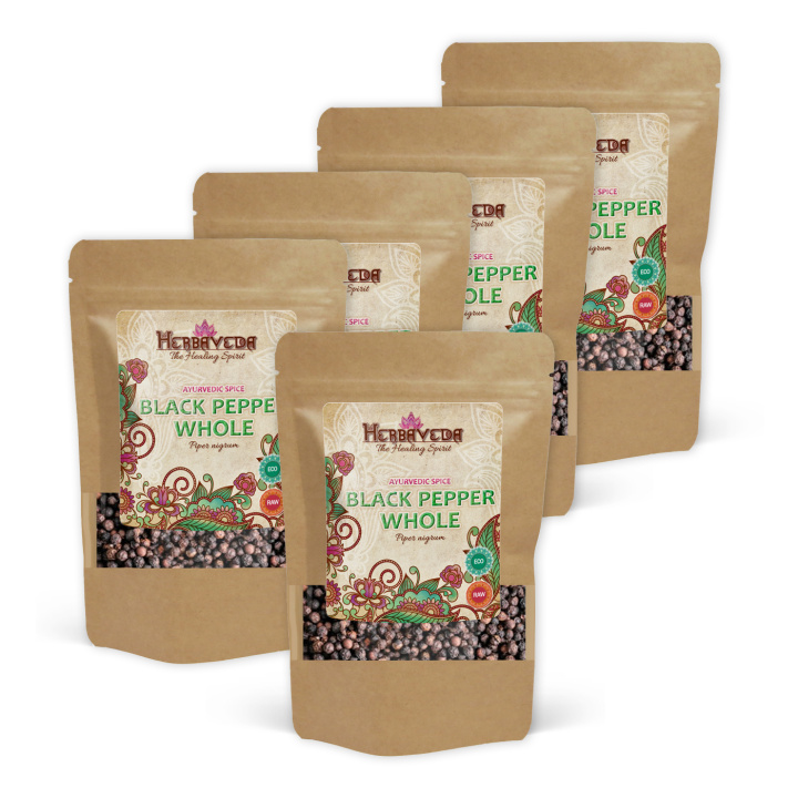 Mustapippuri Kokonainen LUOMU 50g x 5 pakettia ryhmässä Raaka-aineet / Ruokakomero / Mausteet & Suola @ Rawfoodshop Scandinavia AB (RAWKRY003-SET5)