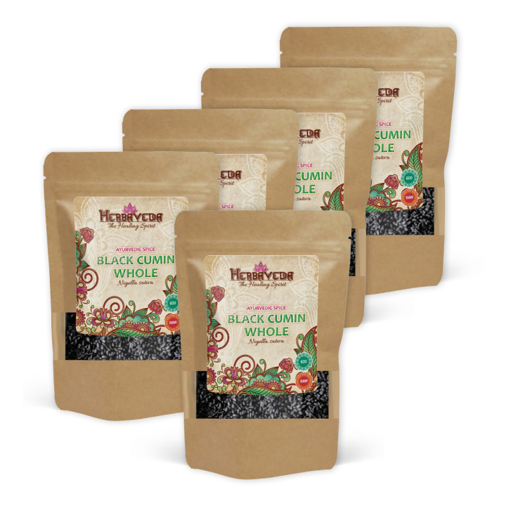 Mustakuminansiemenet LUOMU 100g x 5 pakettia ryhmässä Raaka-aineet / Ruokakomero / Mausteet & Suola @ Rawfoodshop Scandinavia AB (RAWNIG001-SET5)