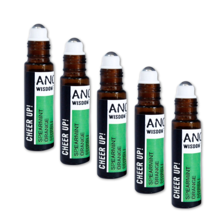 Cheer Up Essential Oil Blend Roll On 10ml x 5 kpl ryhmässä Iho & Vartalo / Vartalo / Parfyymi @ Rawfoodshop Scandinavia AB (REBIUL-03-SET5)
