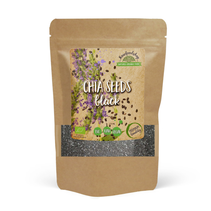 Chiansiemenet Mustat LUOMU 500g ryhmässä Raaka-aineet / Terveysruoka / Siemenet @ Rawfoodshop Scandinavia AB (RFRO500060E)