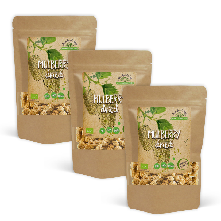 Mulperit LUOMU 1kg x 3 pakettia ryhmässä Raaka-aineet / Hedelmät & Marjat / Mulberry @ Rawfoodshop Scandinavia AB (RFRU1000340E-SET3)