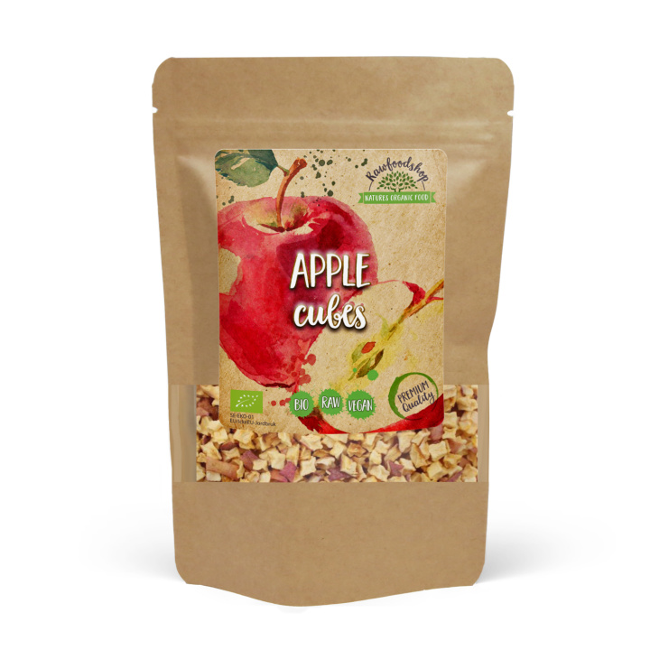 Omenakuutiot LUOMU 100g ryhmässä Raaka-aineet / Hedelmät & Marjat / Omena @ Rawfoodshop Scandinavia AB (RFRU100271E)