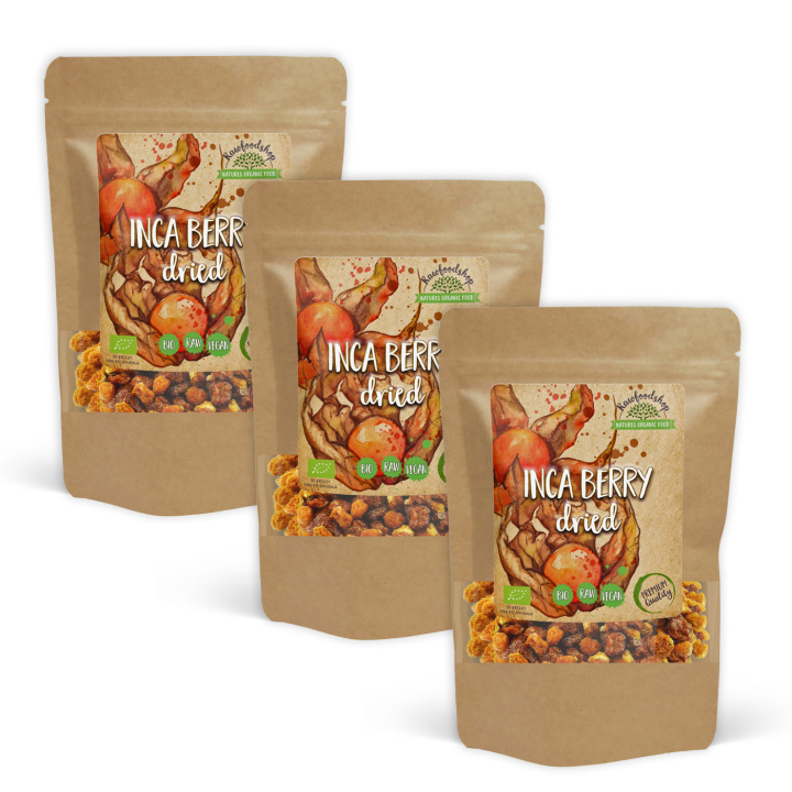 Inca-marjat LUOMU 100g x 3 pakettia ryhmässä Raaka-aineet / Hedelmät & Marjat / Muu Hedelmä ja Marjat @ Rawfoodshop Scandinavia AB (RFRU100396E-SET3)