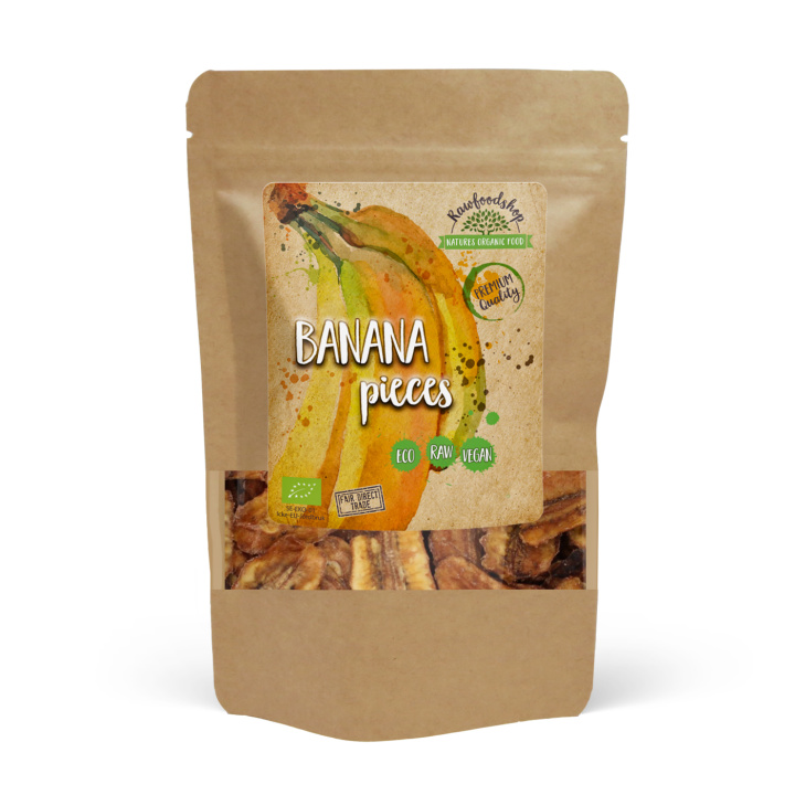 Banaaninpalat LUOMU 500g ryhmässä Raaka-aineet / Hedelmät & Marjat / Banaani @ Rawfoodshop Scandinavia AB (RFRU500490E)