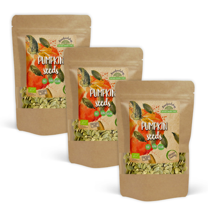 Kurpitsansiemenet LUOMU 500g x 3 pakettia ryhmässä Raaka-aineet / Terveysruoka / Siemenet @ Rawfoodshop Scandinavia AB (RKAN300295E-SET3)