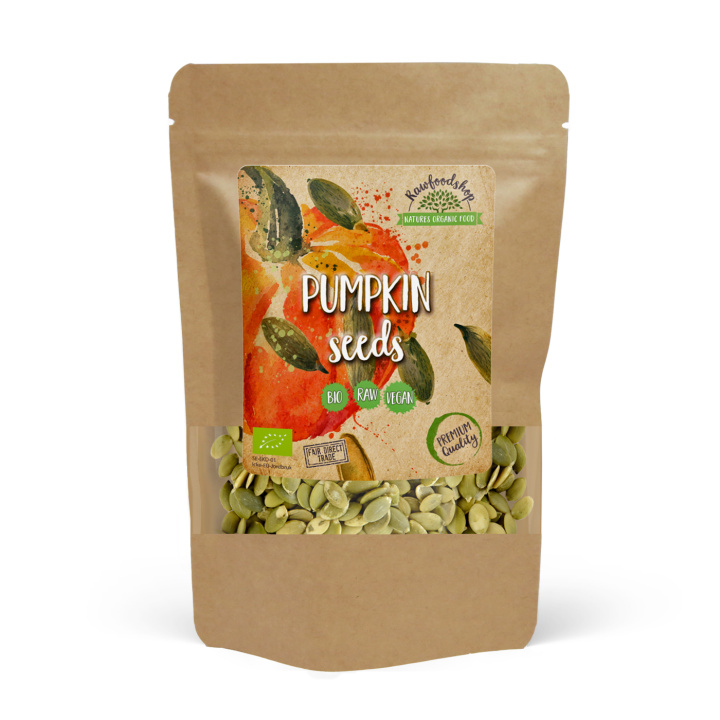 Kurpitsansiemenet LUOMU 500g ryhmässä Raaka-aineet / Terveysruoka / Siemenet @ Rawfoodshop Scandinavia AB (RKAN300295E)