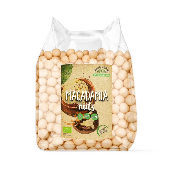 Macadamiapähkinät Premium RAW LUOMU 1kg ryhmässä Raaka-aineet / Pähkinät / Macadamia @ Rawfoodshop Scandinavia AB (RNOT1000430E)