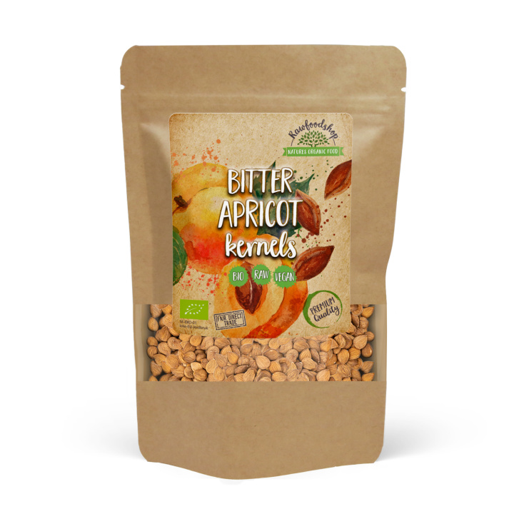 Aprikoosinsiemenet Katkerat LUOMU 200g ryhmässä Raaka-aineet / Pähkinät / Aprikoosin siemenet @ Rawfoodshop Scandinavia AB (RNOT200304E)