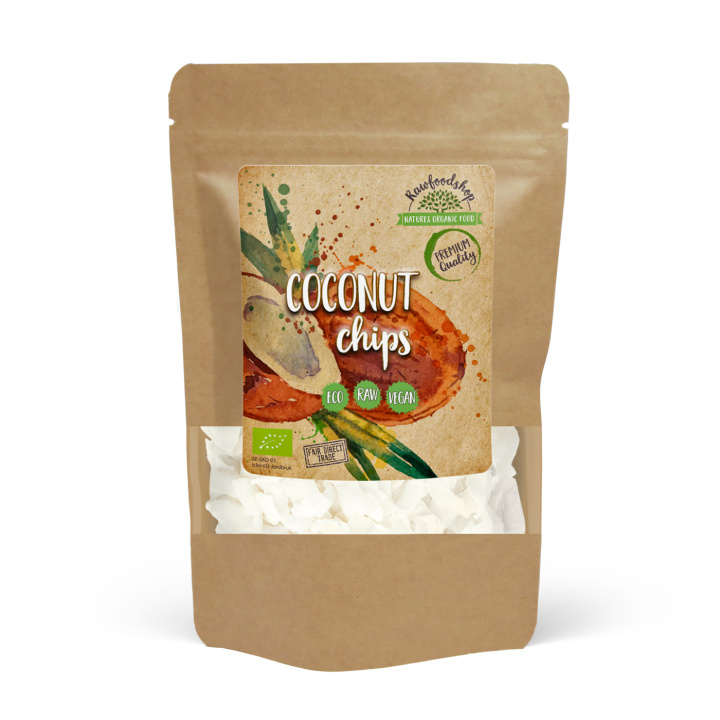 Kookoslastut Premium RAW LUOMU 500g ryhmässä Raaka-aineet / Pähkinät / Kookos @ Rawfoodshop Scandinavia AB (RNOT200411E5)