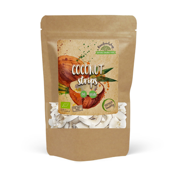 Kookospähkinä suikaleina LUOMU 200g ryhmässä Raaka-aineet / Pähkinät / Kookos @ Rawfoodshop Scandinavia AB (RNOT200413E)