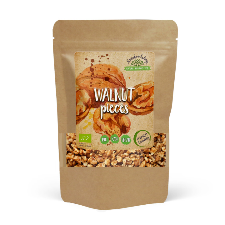  Saksanpähkinäpalat RAW LUOMU 750g ryhmässä Raaka-aineet / Pähkinät / Saksanpähkinät @ Rawfoodshop Scandinavia AB (RNOT200506E)