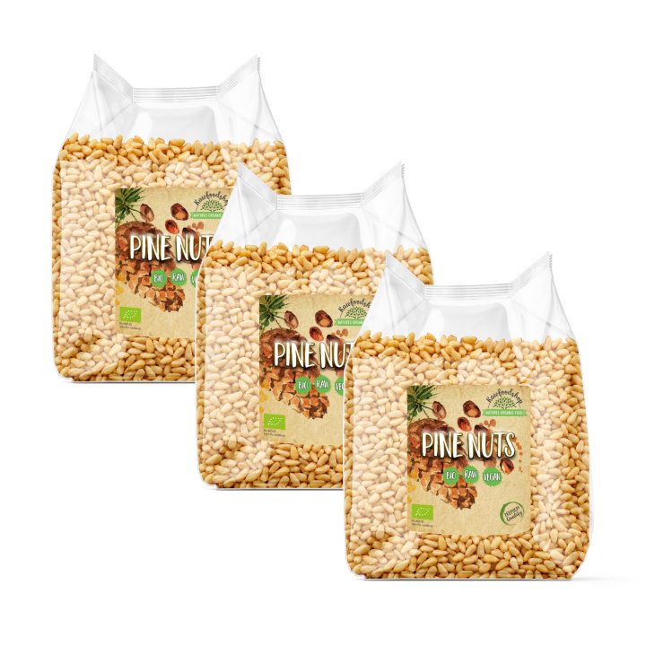 Pinjansiemenet LUOMU 250g x 3 pakettia ryhmässä Raaka-aineet / Pähkinät / Pinjansiemenet @ Rawfoodshop Scandinavia AB (RNOT250462E -SET3)