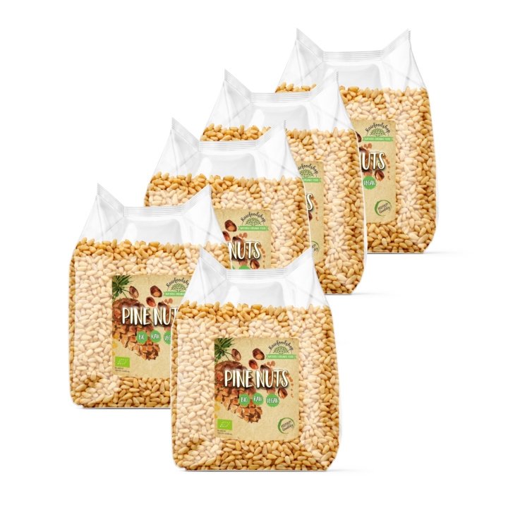 Pinjansiemenet LUOMU 250g x 5 pakettia ryhmässä Raaka-aineet / Pähkinät / Pinjansiemenet @ Rawfoodshop Scandinavia AB (RNOT250462E -SET5)