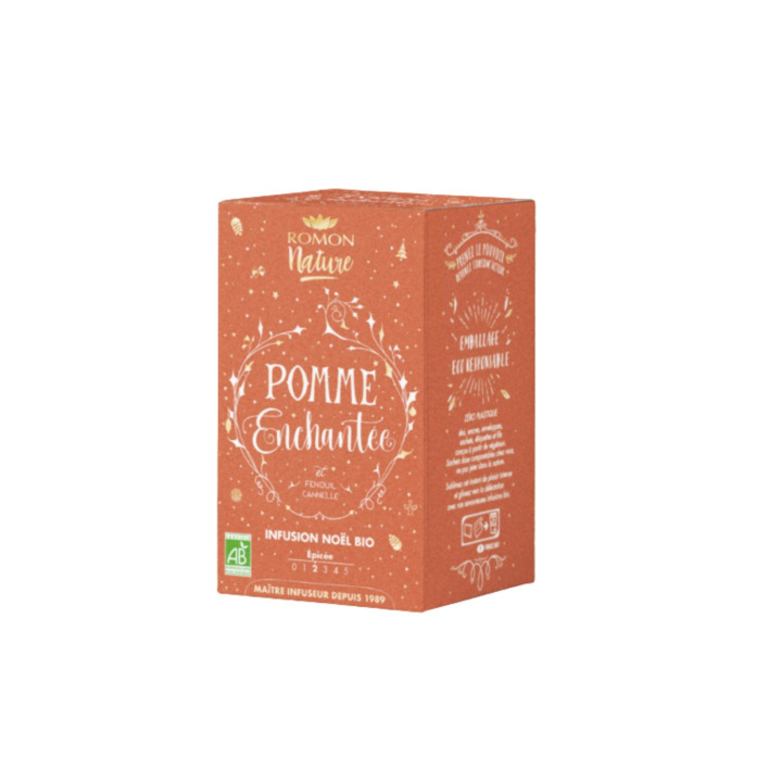 Joulutee Lumoava Omena, Kaneli & Fenkoli LUOMU 18 x 1,7g ryhmässä Raaka-aineet / Juomat / Teet @ Rawfoodshop Scandinavia AB (RNP0035)