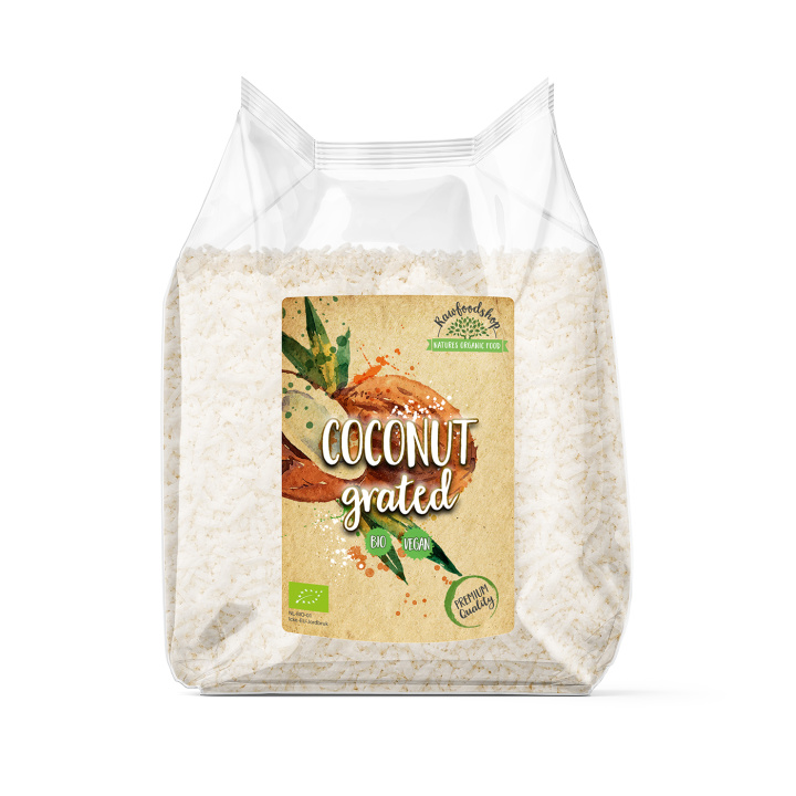 Kookoshiutaleet Premium LUOMU 500g ryhmässä Raaka-aineet / Pähkinät / Kookos @ Rawfoodshop Scandinavia AB (ROVR2000471E)