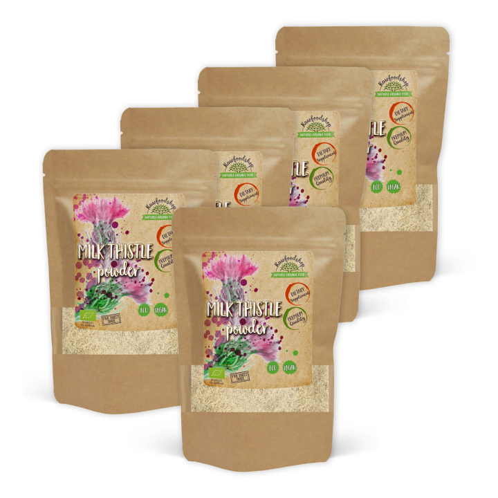 Milk Thistle Jauhe LUOMU 250g x 5 pakettia ryhmässä Ravintolisät / Yrtit ja Kasvit / Yrtit @ Rawfoodshop Scandinavia AB (RPUL100255E-250-SET5)