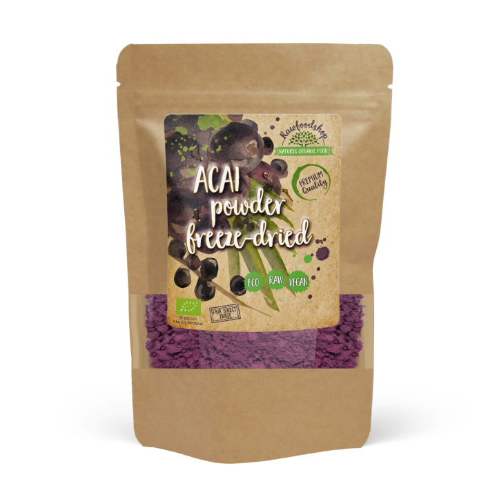 Acai-jauhe Pakastekuivattu LUOMU 250g ryhmässä Raaka-aineet / Hedelmät & Marjat / Hedelmäjauhe @ Rawfoodshop Scandinavia AB (RPUL100911E-250)