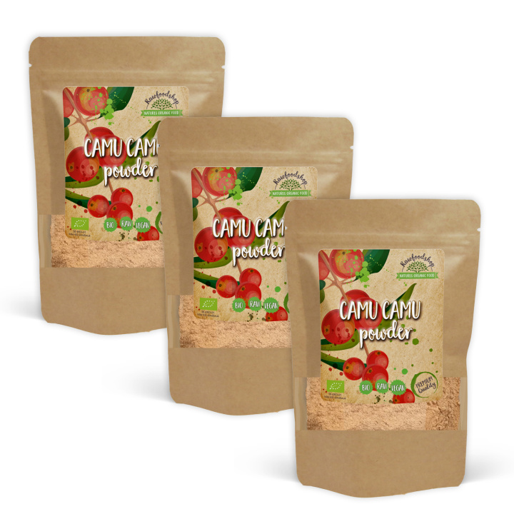 Camu Camu Jauhe LUOMU 250g x 3 pakettia ryhmässä Raaka-aineet / Hedelmät & Marjat / Hedelmäjauhe @ Rawfoodshop Scandinavia AB (RPUL250322E-SET3)