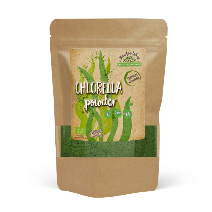 Chlorella-jauhe LUOMU 250g ryhmässä Raaka-aineet / Terveysruoka / Chlorellajauhe @ Rawfoodshop Scandinavia AB (RPUL250630E)