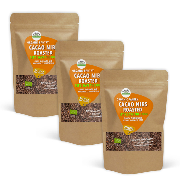 Kaakaonibsit Paahdetut LUOMU 1kg x 3 pakettia ryhmässä Raaka-aineet / Leipominen / Kaakaotuotteet @ Rawfoodshop Scandinavia AB (SF132510-SET3)