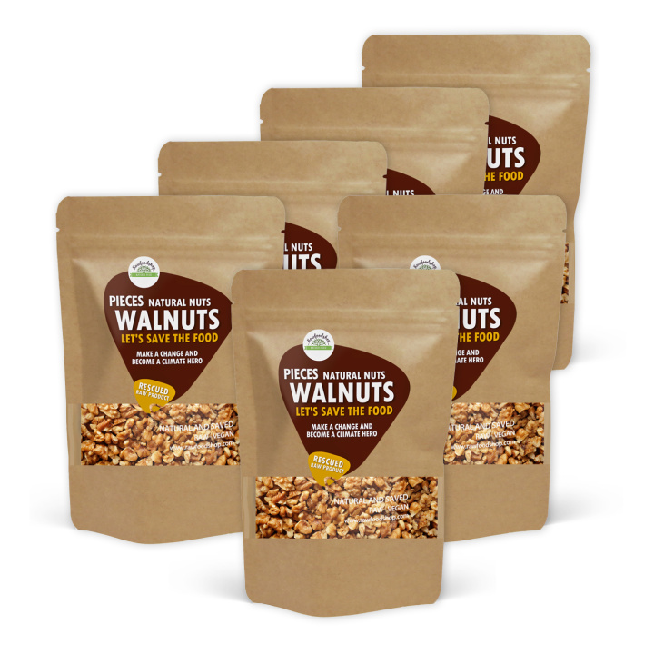 Saksanpähkinät paloina RAW 750g x 6 pakettia ryhmässä Raaka-aineet / Pähkinät / Saksanpähkinät @ Rawfoodshop Scandinavia AB (SF17234750-SET6)