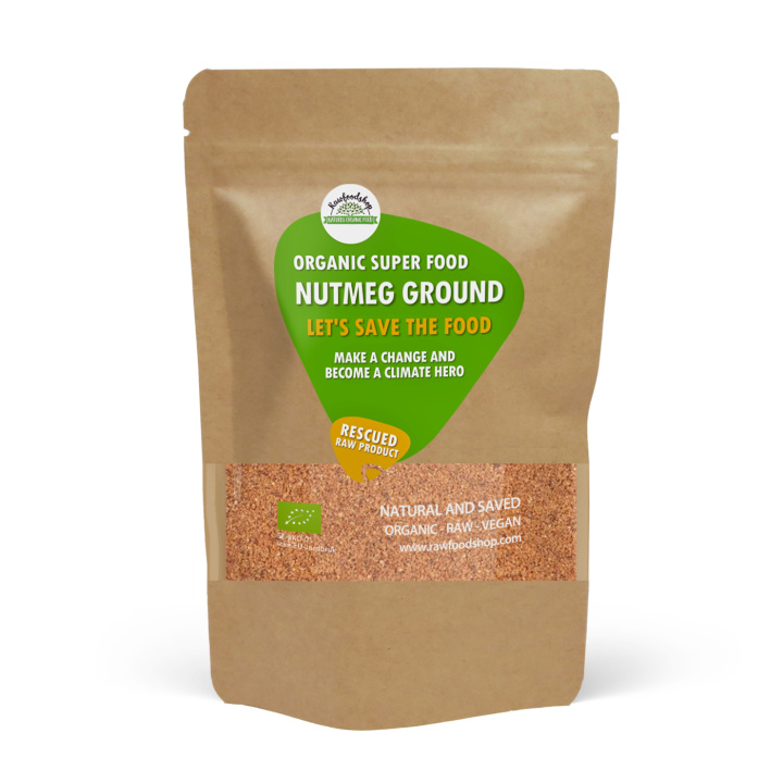 Muskottipähkinä Jauhettu LUOMU 100g ryhmässä Raaka-aineet / Ruokakomero / Mausteet & Suola @ Rawfoodshop Scandinavia AB (SF40673100)