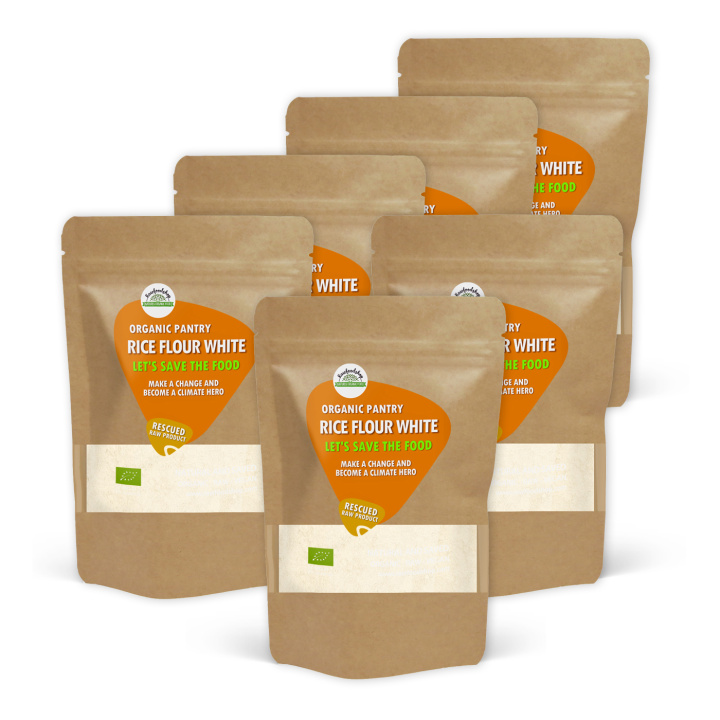Riisijauho Valkoinen LUOMU 1kg x 6 pakettia ryhmässä Raaka-aineet / Leipominen / Jauhot @ Rawfoodshop Scandinavia AB (SFAB0182SET)