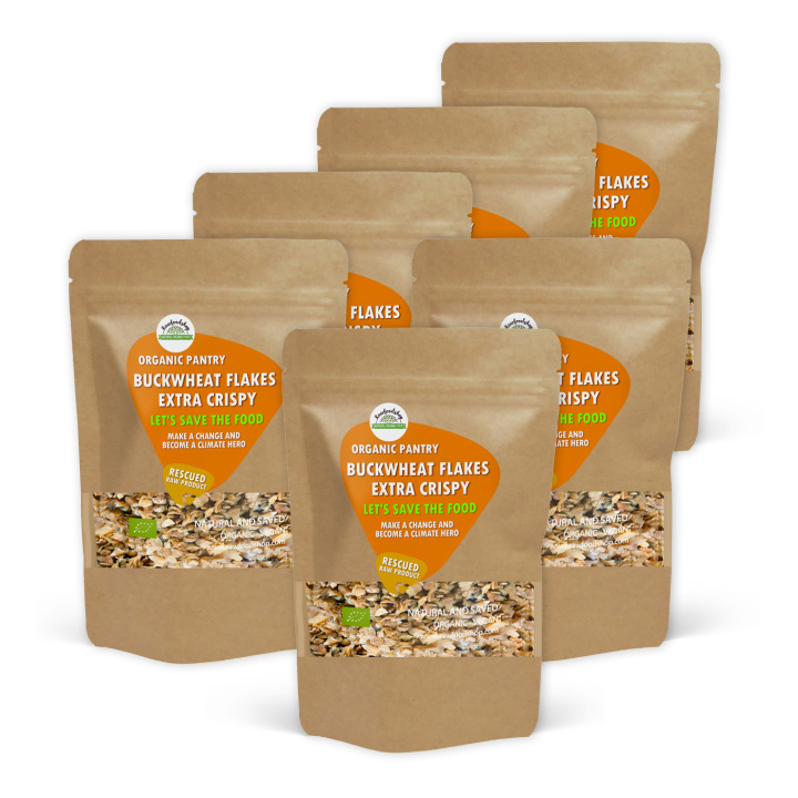 Tattarileseet Rapeat LUOMU 500g x 6 pakettia ryhmässä Raaka-aineet / Leipominen / Viljat & Hiutaleet @ Rawfoodshop Scandinavia AB (SFBFK205SET)