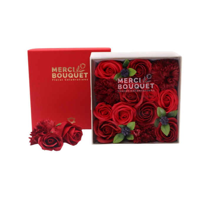 Rasia Saippuakukkia Punaiset Ruusut ryhmässä Iho & Vartalo / Vartalo / Käsisaippua @ Rawfoodshop Scandinavia AB (SFBX-13)