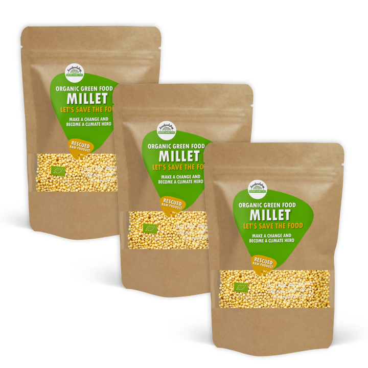 Hirssi LUOMU 1kg x 3 pakettia ryhmässä Raaka-aineet / Terveysruoka / Siemenet @ Rawfoodshop Scandinavia AB (SFRAW8780971-SET3)