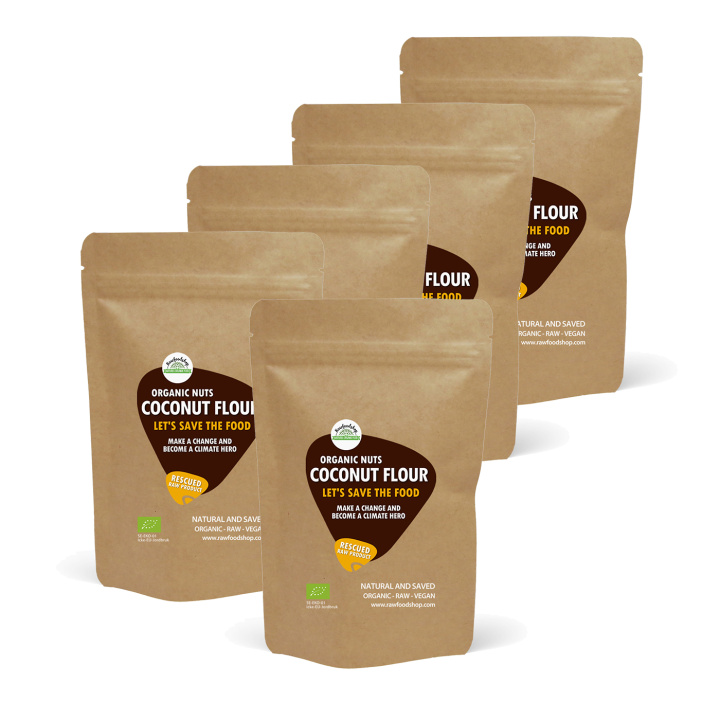 Kookosjauho RAW LUOMU 1kg 5kpl pakettia ryhmässä Raaka-aineet / Leipominen / Jauhot / Kookosjauho @ Rawfoodshop Scandinavia AB (SFRBAK1000226ESET)