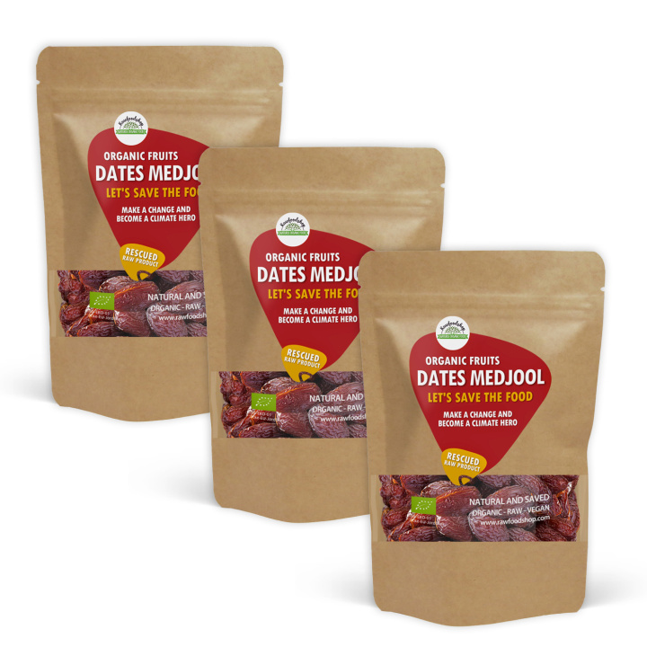 Medjool-taatelit LUOMU 1kg x 3 pakettia ryhmässä Raaka-aineet / Hedelmät & Marjat / Taatelit @ Rawfoodshop Scandinavia AB (SFRFRU500355E-1000-3SET)